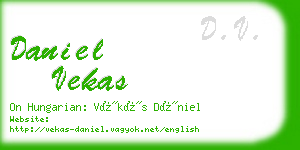 daniel vekas business card